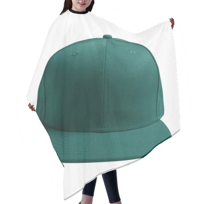Personality  This Front View Luxurious Cap Mockup In Alpine Green Color, Will Make Your Designs Stand Out And Look Amazin Hair Cutting Cape