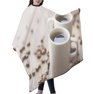 Personality  Coffee Beans And Coffee Hair Cutting Cape