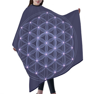 Personality  Cosmic Flower Of Life With Stars Hair Cutting Cape