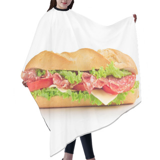 Personality  Sandwich With Salami Cheese, Tomato And Lettuce Hair Cutting Cape