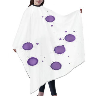 Personality  Lilac Paint Splash Hair Cutting Cape