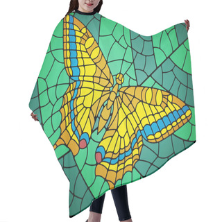 Personality  Stained Glass Butterfly Hair Cutting Cape