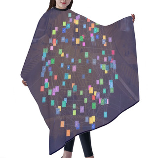 Personality  Night City With Connectors Hair Cutting Cape