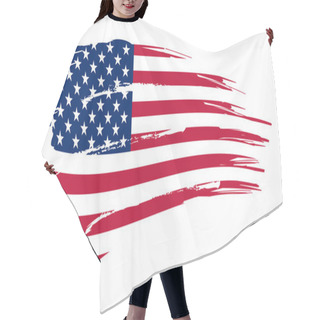 Personality  American Flag Illustration Hair Cutting Cape