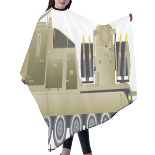 Personality  Missile Launching Vehicle Hair Cutting Cape