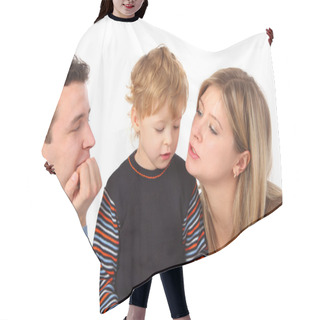 Personality  Parents And Son Hair Cutting Cape