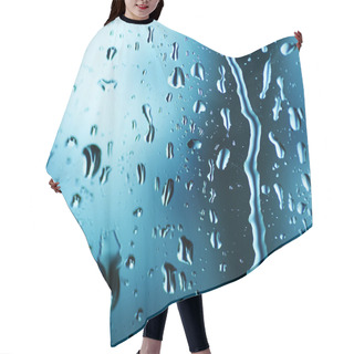 Personality  Wet Window With A Rain Drops Hair Cutting Cape