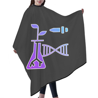 Personality  Biotechnology Blue Gradient Vector Icon Hair Cutting Cape
