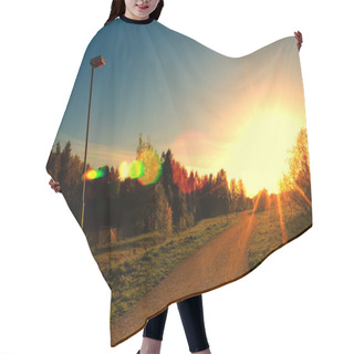 Personality  Hope Light At The End Of The Road Hair Cutting Cape