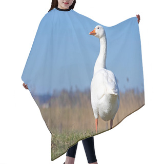 Personality  White Goose Hair Cutting Cape