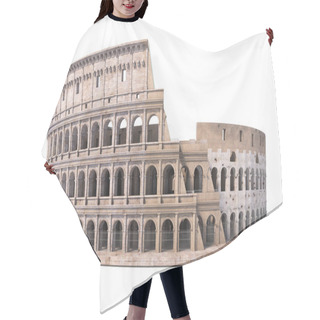 Personality  Colosseum, Coliseum Isolated On White. Symbol Of Rome And Italy, 3d Illustration Hair Cutting Cape