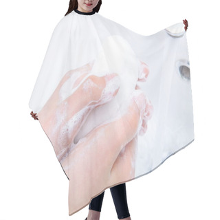 Personality  Washing Of Hands Hair Cutting Cape