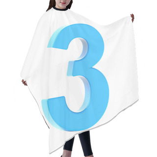 Personality  Light  Blue Number 3 Hair Cutting Cape