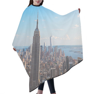 Personality  View Of Empire State Building & Manhattan Hair Cutting Cape