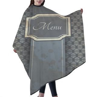 Personality  Illustration Of Retro Graphic Element For Menu Hair Cutting Cape