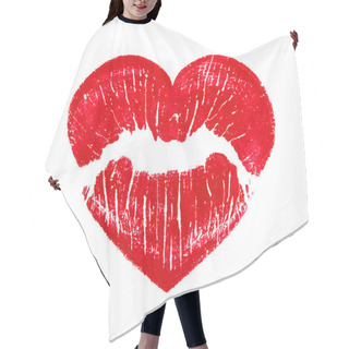 Personality  Heart Shape Kissing Lips Hair Cutting Cape