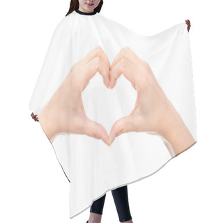 Personality  Heart Made Of Hands Hair Cutting Cape
