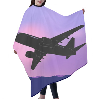 Personality  Flying Aircraft Hair Cutting Cape