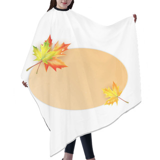 Personality  Frame For Your Text Decorated With Autumn Maple Leaves  Hair Cutting Cape
