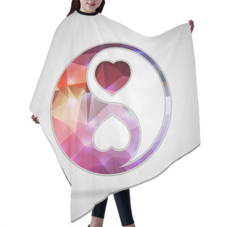 Personality  Icon Of Yin Yang For Web Hair Cutting Cape