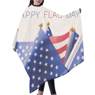 Personality  Text Happy Flag Day And American Flag Hair Cutting Cape