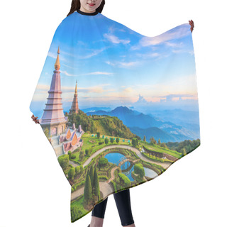 Personality  Pagoda In Inthanon National Park Hair Cutting Cape