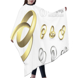 Personality  Wedding Rings Hair Cutting Cape