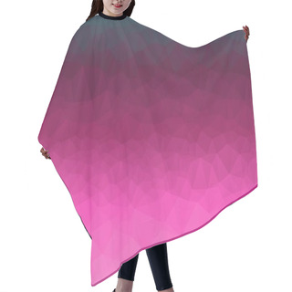 Personality  Bright Purple And Geometric Background With Mosaic Design Hair Cutting Cape