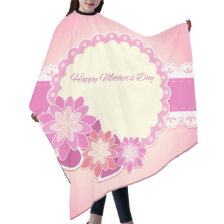 Personality  Happy Mother Day Background. Vector Illustration Hair Cutting Cape