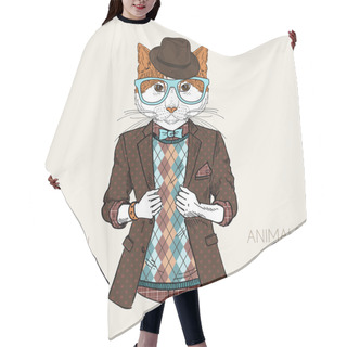 Personality  Dressed Up Cat Hair Cutting Cape