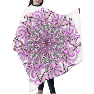 Personality  Fantasy Celtic Ornament Done In Kaleidoscopic Style. Hair Cutting Cape