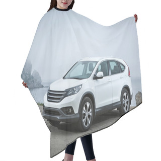 Personality  White SUV Hair Cutting Cape