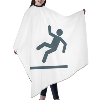 Personality  Slippery Floor Icon  Hair Cutting Cape