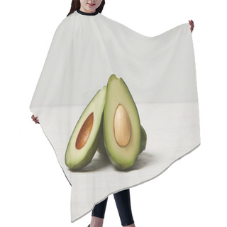 Personality  Organic Green Avocado, Clean Eating Concept Hair Cutting Cape