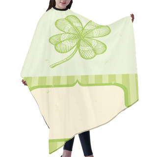 Personality  Clover With Four Leaves Hair Cutting Cape