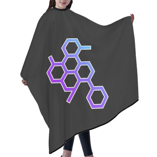 Personality  Biology Blue Gradient Vector Icon Hair Cutting Cape