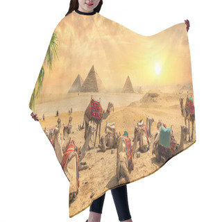 Personality  Camels Near Ruins Hair Cutting Cape