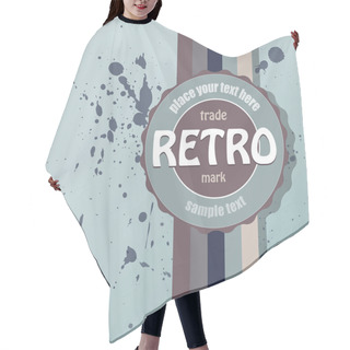 Personality  Vector Retro Background. Vector Illustration. Hair Cutting Cape