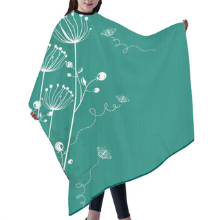 Personality  Floral_pattern_green Hair Cutting Cape