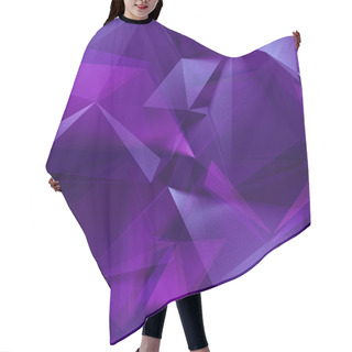 Personality  3d Abstract Violet Purple Crystal Background Hair Cutting Cape