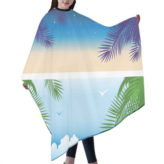 Personality  Tropical Banners Hair Cutting Cape