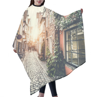 Personality  Old Town In Europe At Sunset With Retro Vintage Filter Effect Hair Cutting Cape