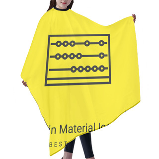 Personality  Abacus Minimal Bright Yellow Material Icon Hair Cutting Cape