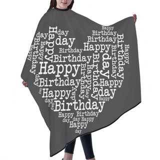Personality  Happy Birthday Hair Cutting Cape