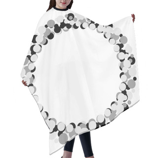 Personality  Dotted Abstract Element, Circles Hair Cutting Cape