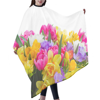 Personality  Freesia And Daffodil  Flowers  Border Hair Cutting Cape
