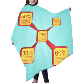 Personality  Modern Design Template Can Be Used For Infograph Vector Hair Cutting Cape