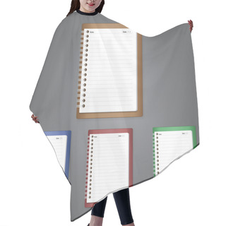 Personality  Notebook Of Vector Design Hair Cutting Cape