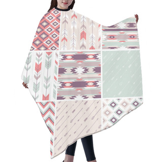 Personality  Pattern In Aztec Style Hair Cutting Cape
