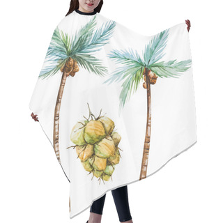 Personality  Watercolor Palms Hair Cutting Cape